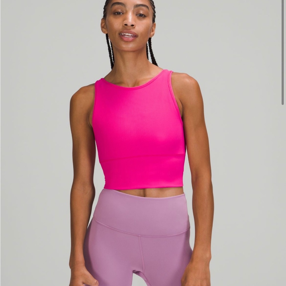 Lulu Lemon Power Pivot Ribbed tank *reversible*